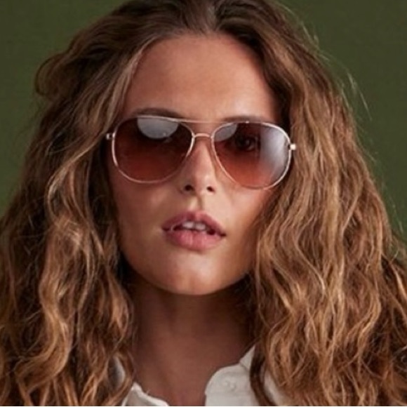 Kate Spade Gold Toned Aviator Sunglasses with Protective Pouch BNWT - Picture 8 of 8